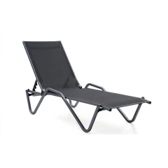 Шезлонг Hera алюминиевый, антрацит