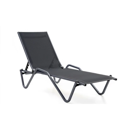 Шезлонг Hera алюминиевый, антрацит