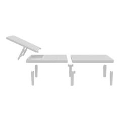 Шезлонг Tweet compact белый