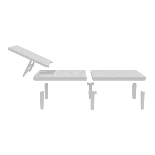 Шезлонг Tweet compact белый