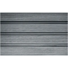 Вертикальная стеновая панель NauticPrime Line ДПК 219х26х3000мм, тёмно-серый