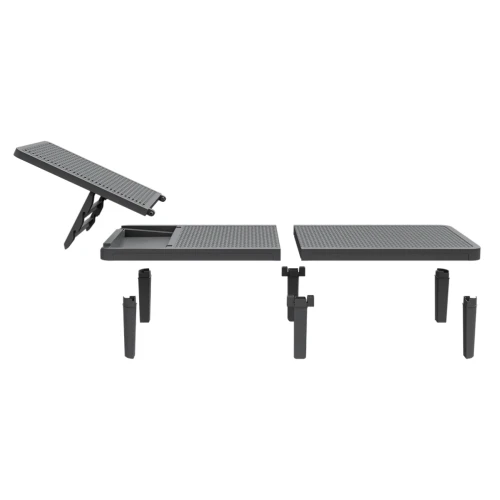 Шезлонг Tweet compact серый