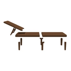 Шезлонг Tweet compact коричневый