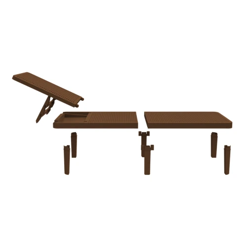 Шезлонг Tweet compact коричневый