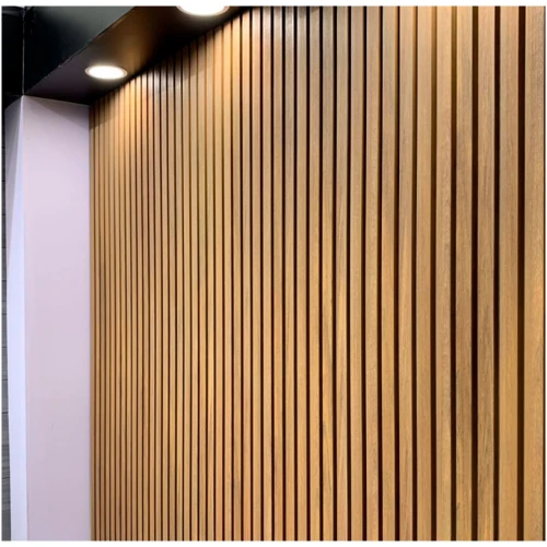 Вертикальная стеновая панель NauticPrime Line ДПК 219х26х4000мм, цвет тик
