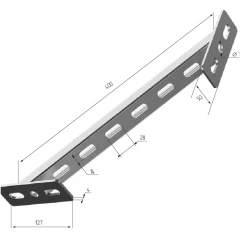 Укосина HILST, 400 мм усиленная