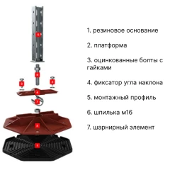 Профиль для кровельной опоры HILST PLATFORM h500 мм