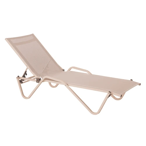 Шезлонг Hera алюминиевый, цвет тортора