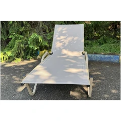 Шезлонг Hera алюминиевый, цвет тортора