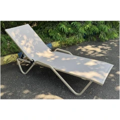 Шезлонг Hera алюминиевый, цвет тортора