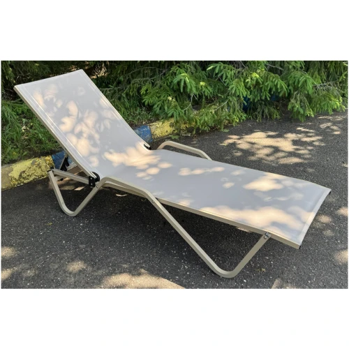 Шезлонг Hera алюминиевый, цвет тортора