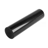 Поручень ПВХ пристенный, цвет чёрный, диаметр 49 мм, 4 м