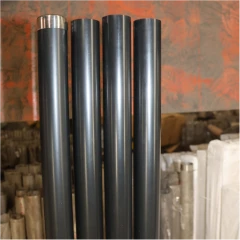 Поручень ПВХ пристенный, цвет чёрный, диаметр 49 мм, 4 м