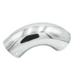 Отвод пластик. и дерев.поручня на 90°, 4 отв.под саморезы, Ø49×1,5 мм, AISI 304, GRIT 600