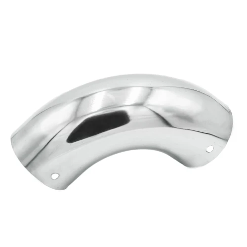 Отвод пластик. и дерев.поручня на 90°, 4 отв.под саморезы, Ø49×1,5 мм, AISI 304, GRIT 600