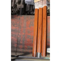 Поручень ПВХ фигурный, цвет текстурный венге, 38×64 мм, 4 м