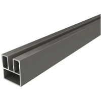 Профиль алюминиевый для стекла HILST, 25х25х4000мм, RAL 7024