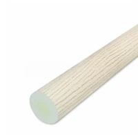 Поручень ПВХ пристенный, цвет белёный дуб, диаметр 49 мм, 4 м