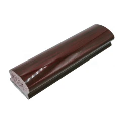Поручень ПВХ фигурный, цвет махагон, 38×64 мм, 4 м