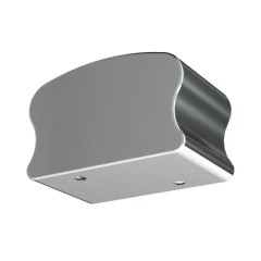 Заглушка фигурная для деревянного или пластикового поручня, 40×60 мм, AISI 201, GRIT 600