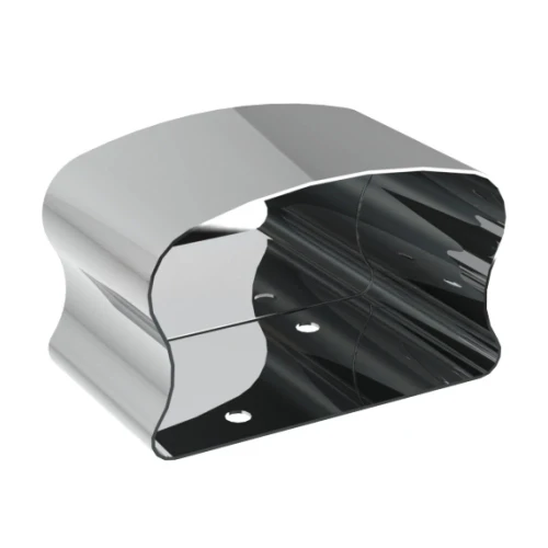 Заглушка фигурная для деревянного или пластикового поручня, 40×60 мм, AISI 201, GRIT 600