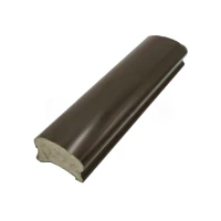 Поручень ПВХ фигурный, цвет венге, 38×64 мм, 4 м