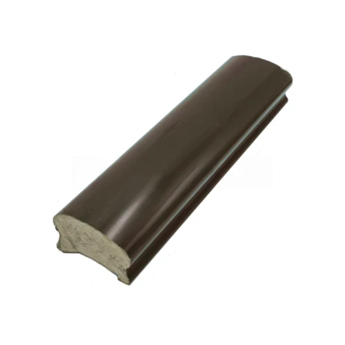 Поручень ПВХ фигурный, цвет венге, 38×64 мм, 4 м