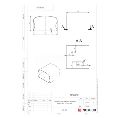 Соединитель пластикового фигурного поручня, AISI 304, GRIT 600