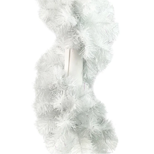 Гирлянда Рождественская-16 белая с блеском