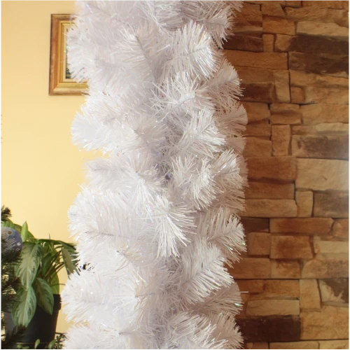 Гирлянда Рождественская-16 белая с блеском