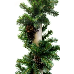 Гирлянда Рождественская-14 270 см тёмно-зелёная с шишками