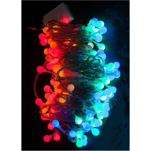 Светодиоды шарики 140 ламп с контроллером, 8 режимов, многоцветный