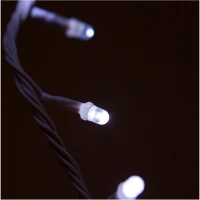 Электрогирлянда Светодиоды 140 лампочек, 8 режимов, белый свет, б/замены