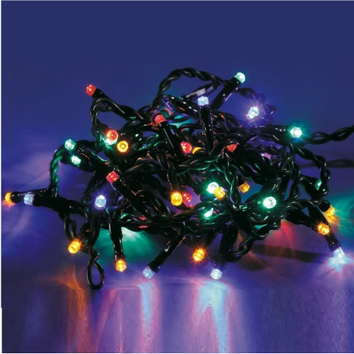 Электрогирлянда Светодиоды (5,9м+3м провод) 60 лампочек, 8 режимов, многоцветный