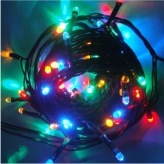 Электрогирлянда Светодиоды (5,9м+3м провод) 60 лампочек, 8 режимов, многоцветный