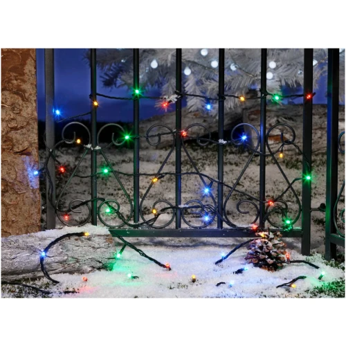 Электрогирлянда Светодиоды (5,9м+3м провод) 60 лампочек, 8 режимов, многоцветный