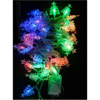 Светодиоды Ёлочки 40 ламп с контроллером и коннектором, многоцветный