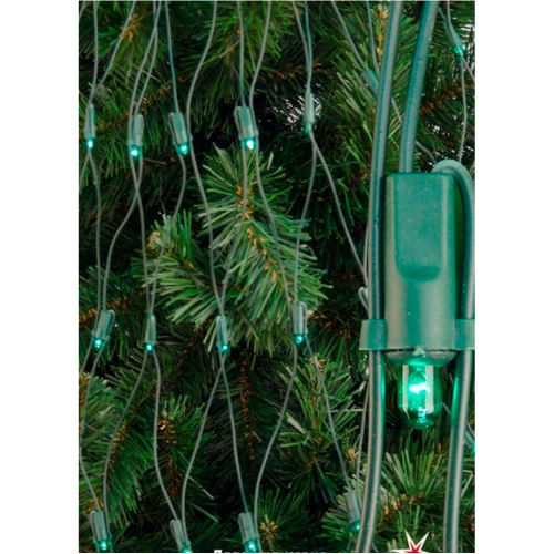 Электрогирлянда Сетка (1,4*1,6) 192 лампочки супер-яркая, 8 режимов, зелёный свет