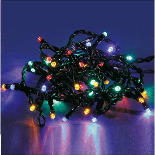 Электрогирлянда Светодиоды (10м+5м провод) 120 лампочек, многоцв.+ мигание белого