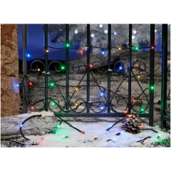 Электрогирлянда Светодиоды (10м+5м провод) 120 лампочек, многоцв.+ мигание белого