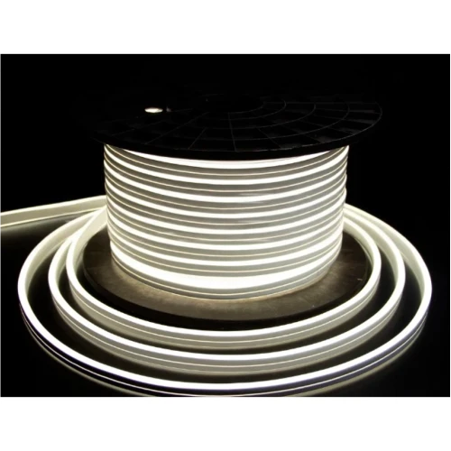 Гирлянда Гибкий неон 220 В, 8х15 мм, бухта 50 м, белый, двусторонний