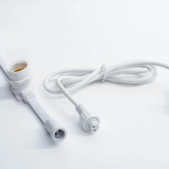 Гирлянда Белт Лайт без лампочек, бухта 50 м, белый провод ПВХ, шаг 40 см, Е27