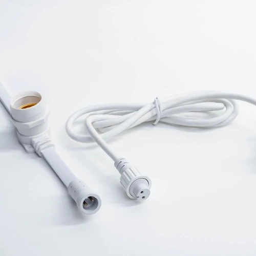 Гирлянда Белт Лайт без лампочек, бухта 50 м, белый провод ПВХ, шаг 40 см, Е27