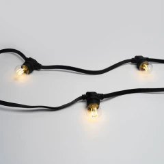 Светодиодная лампа филамент для гирлянды Белт Лайт, E27, G45, тёплая белая