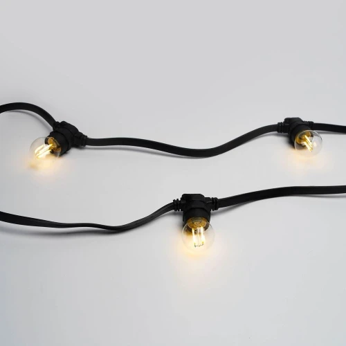 Светодиодная лампа филамент для гирлянды Белт Лайт, E27, G45, тёплая белая