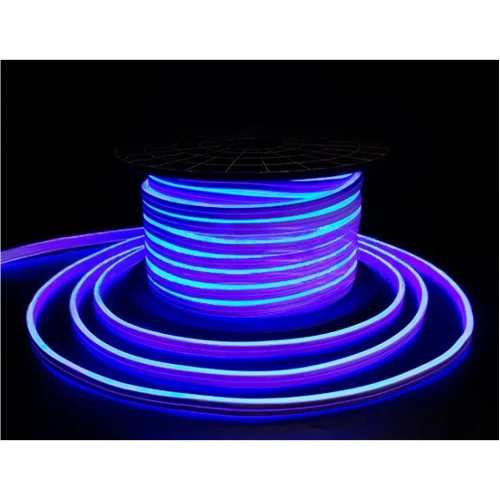 Гирлянда Гибкий неон 24 В, 8х15 мм, бухта 50 м, синий, двусторонний
