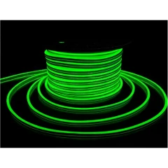 Гирлянда Гибкий неон 24 В, 8х15 мм, бухта 50 м, зелёный, двусторонний