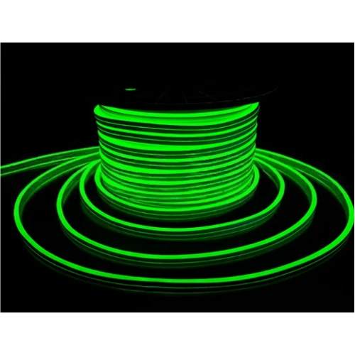 Гирлянда Гибкий неон 24 В, 8х15 мм, бухта 50 м, зелёный, двусторонний