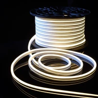 Гирлянда Гибкий неон 220 В, 8х16 мм, бухта 50 м, белый, односторонний