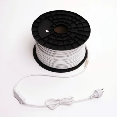 Гирлянда Гибкий неон 220 В, 8х16 мм, бухта 50 м, белый, односторонний